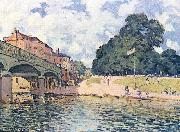 Alfred Sisley Brucke von Hampton Court oil painting reproduction